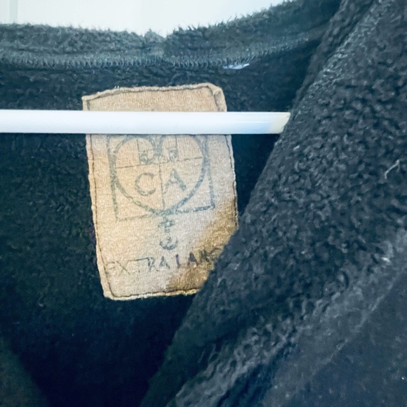 Calico Alchemy Black Hemp Fleece Coat XL - Picture 3 of 4